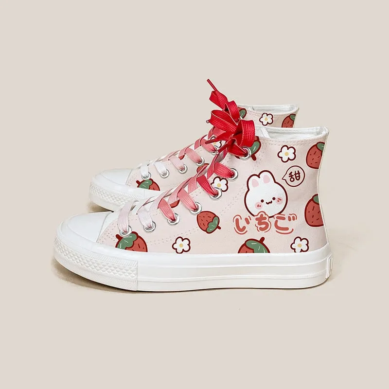 Strawberry Bunny High Tops