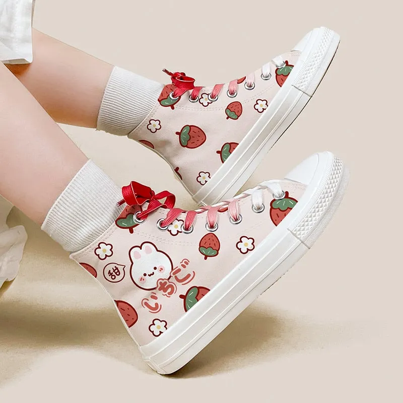 Strawberry Bunny High Tops