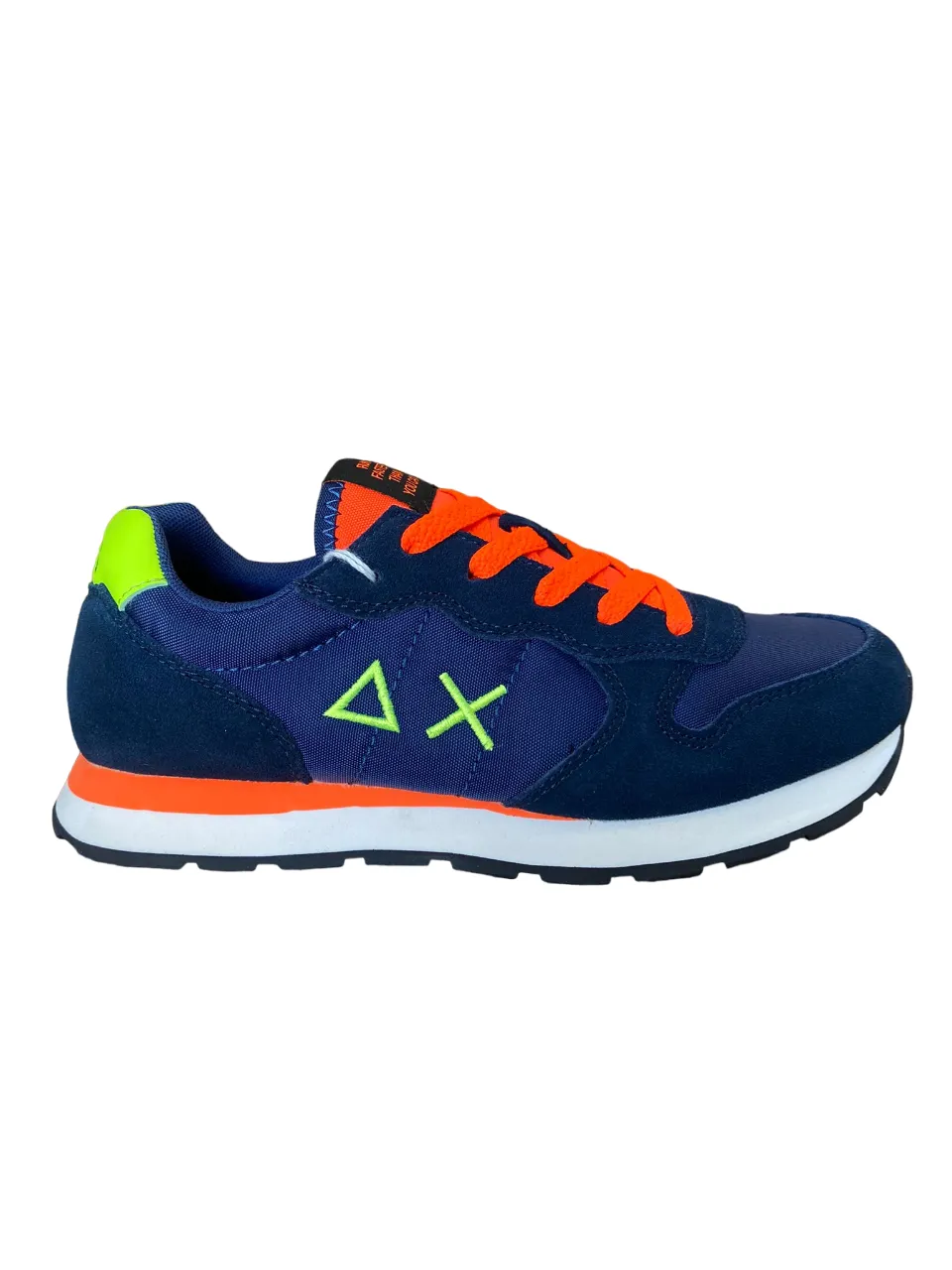 Sun68 scarpa sneakers da ragazzo Tom Fluo Teen Z33302T 07 blu