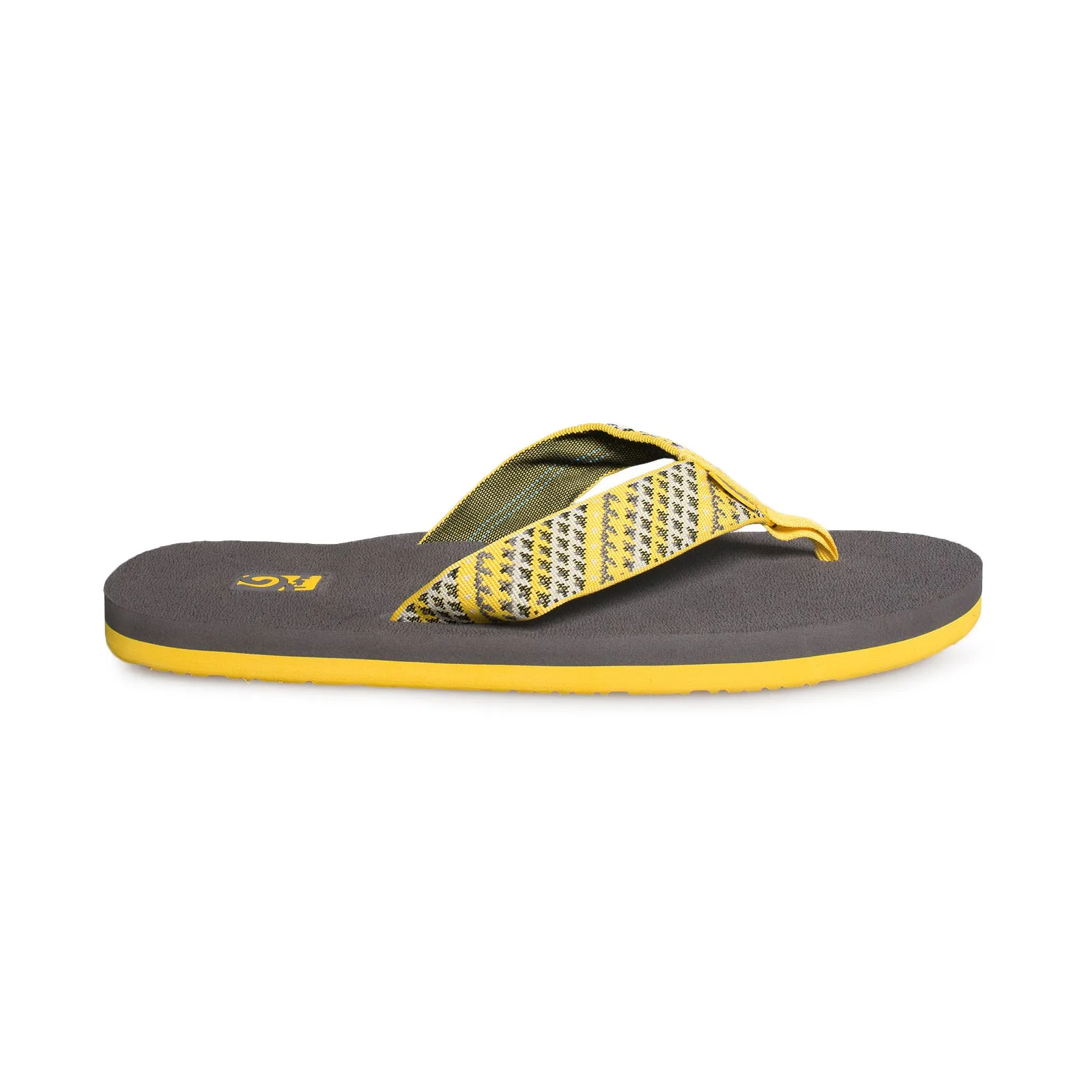 Teva Mush II Fleet Yellow Flip Flops - Men's