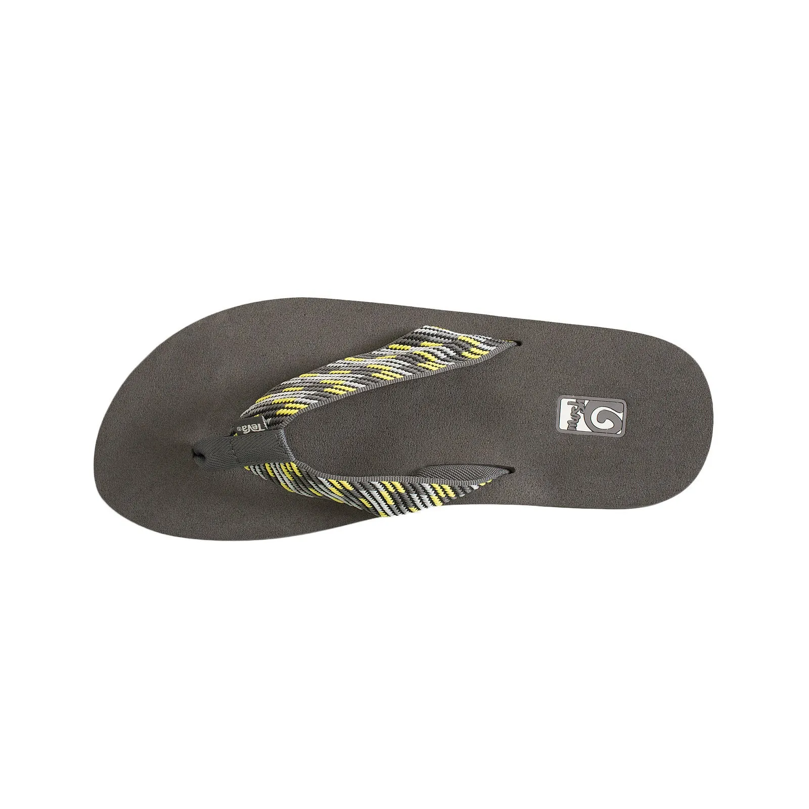 Teva Mush II Nitro Grey / Yellow Flip Flops - Men's