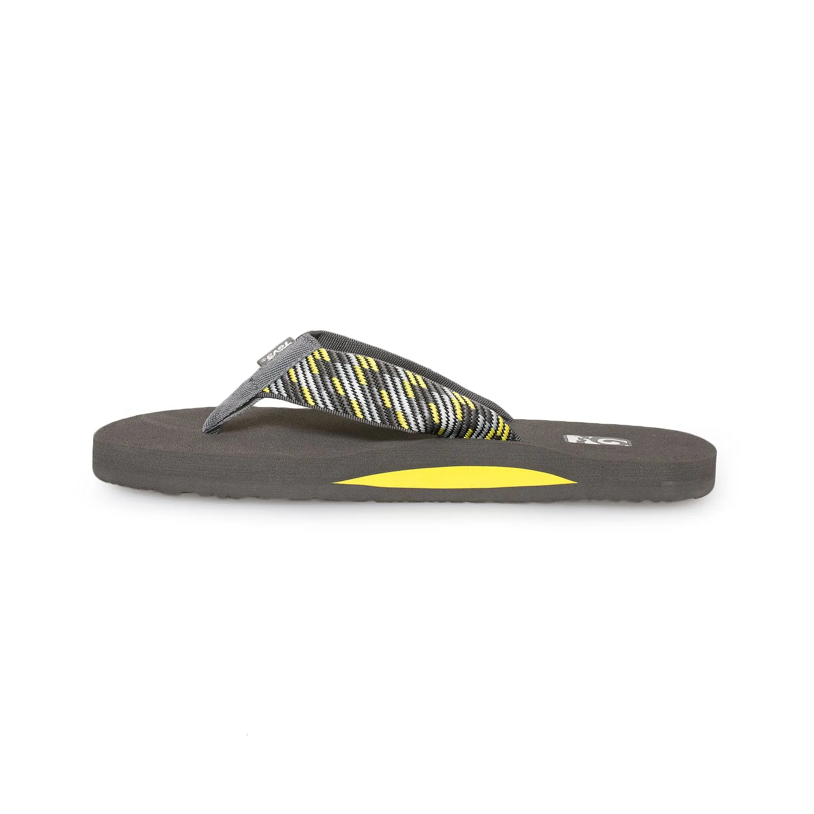 Teva Mush II Nitro Grey / Yellow Flip Flops - Men's