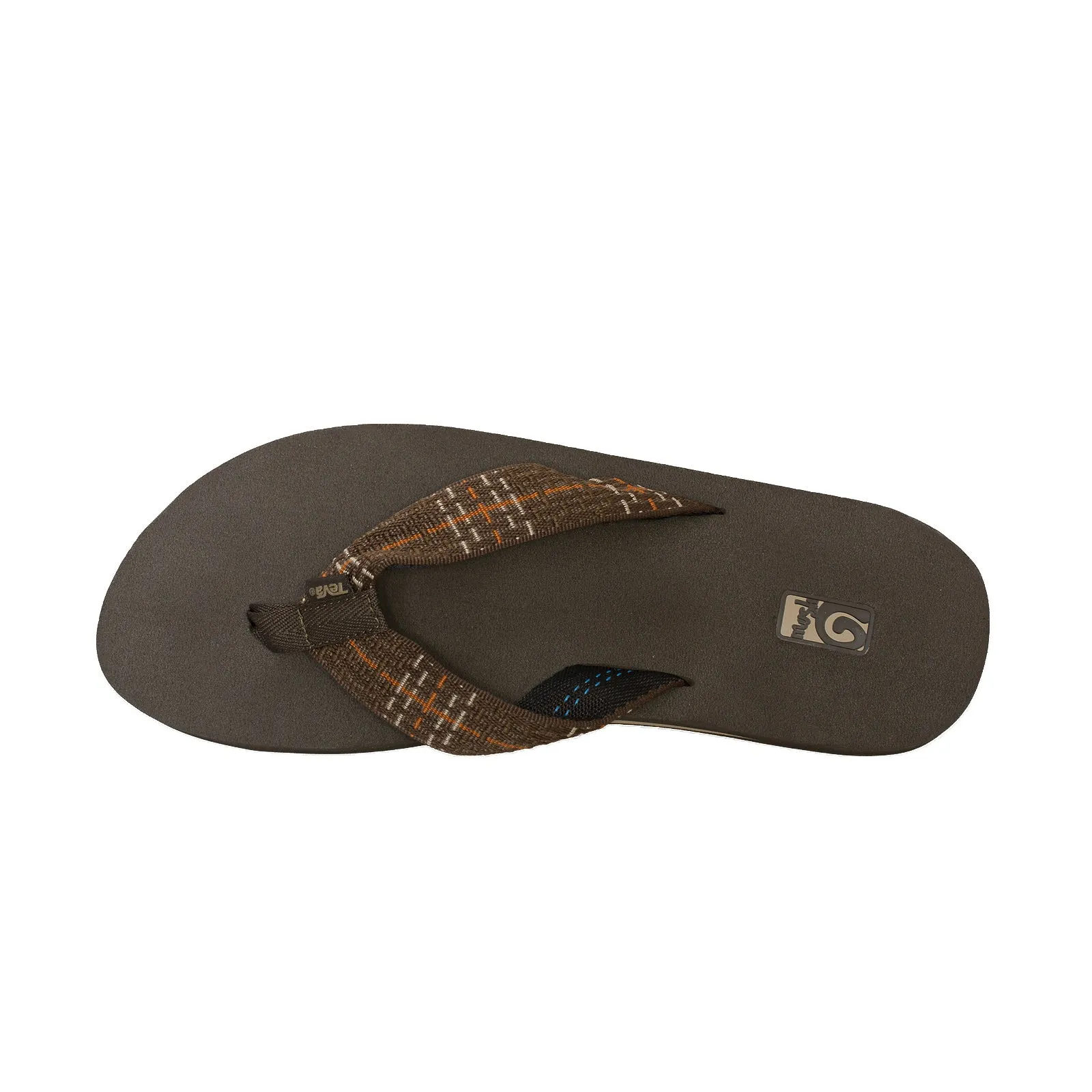 Teva Mush II Tartan Brown Flip Flops - Men's