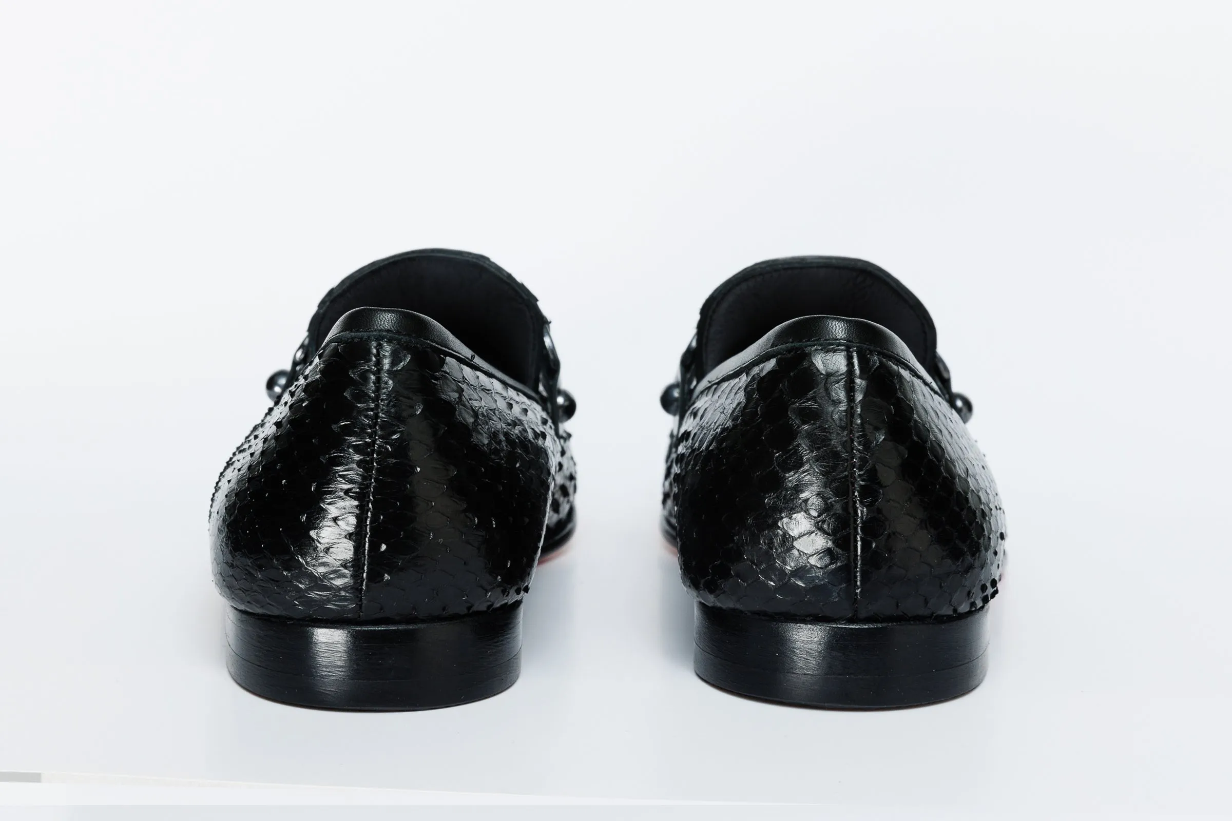 The Boss Pyth Black Shoe Bit Loafer Men Shoe