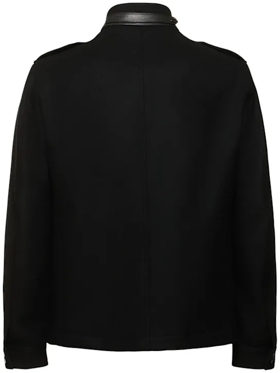 Tom Ford   Japanese felt stand collar casual jacket 