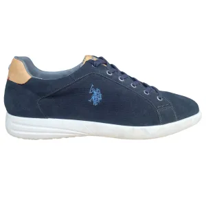 US Polo Assn. scarpa casual da uomo in pelle camoscio Trevor FALKS4170S8 blu scuro