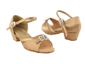 Very Fine Girl's Youth Practice Dance Shoe with Cross Ankle Strap and 1.5" Heel 1720 In Stock