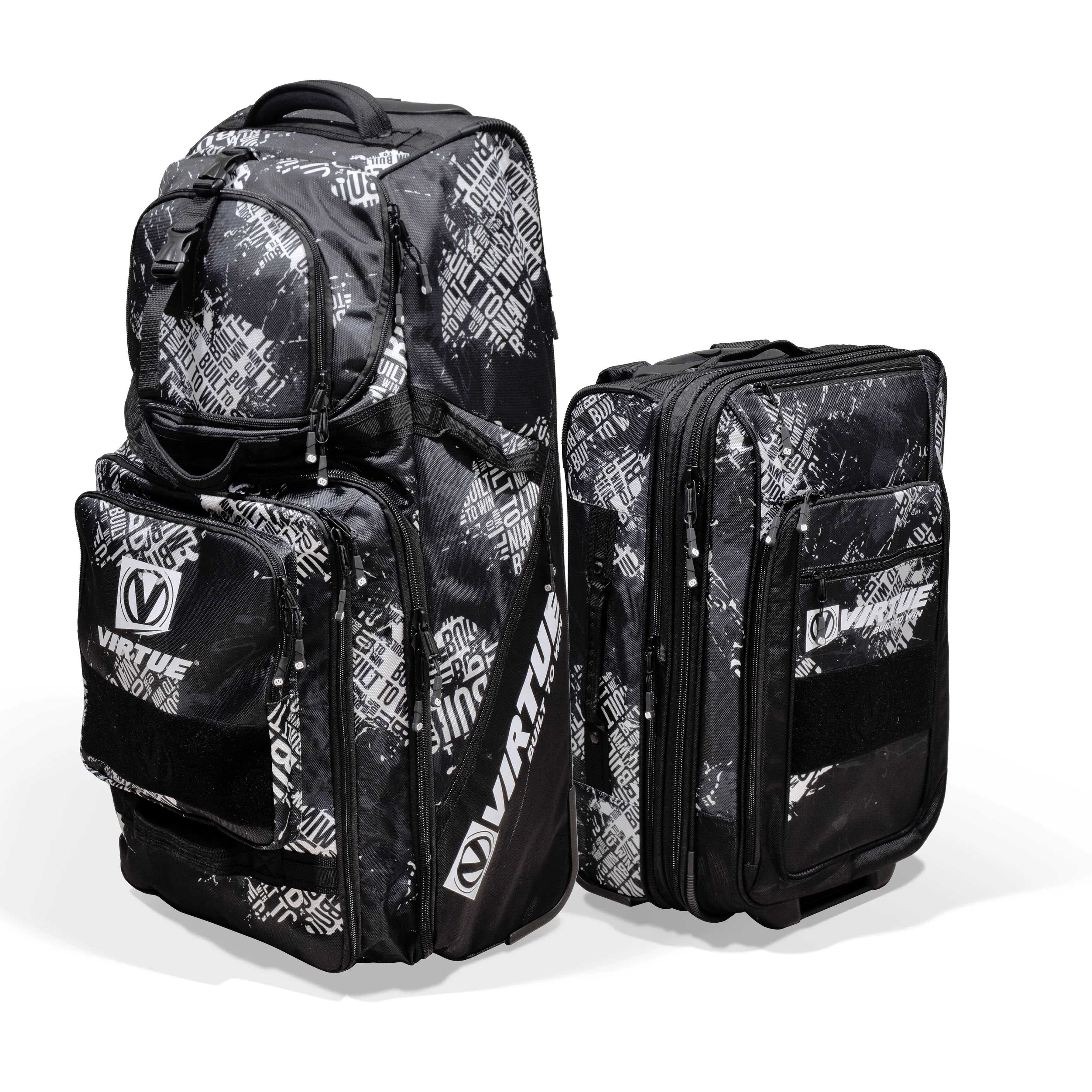 Virtue High Roller & Mid Roller 2-piece Luggage Set - Built to Win Black