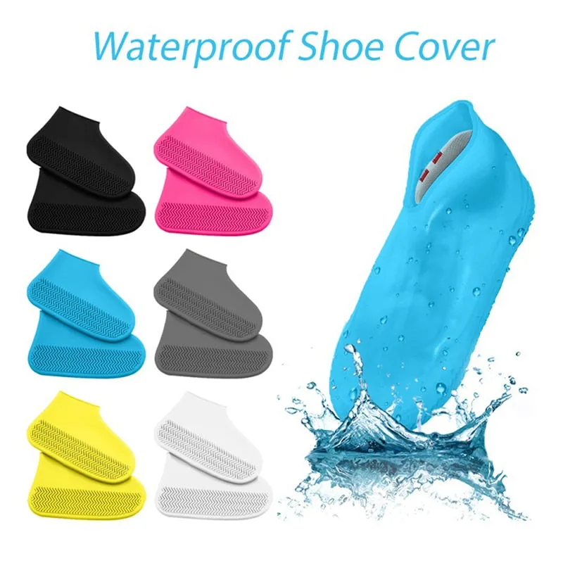 Waterproof Shoe Cover Silicone Material  Protectors Rain Boots for Indoor Outdoor Rainy Days