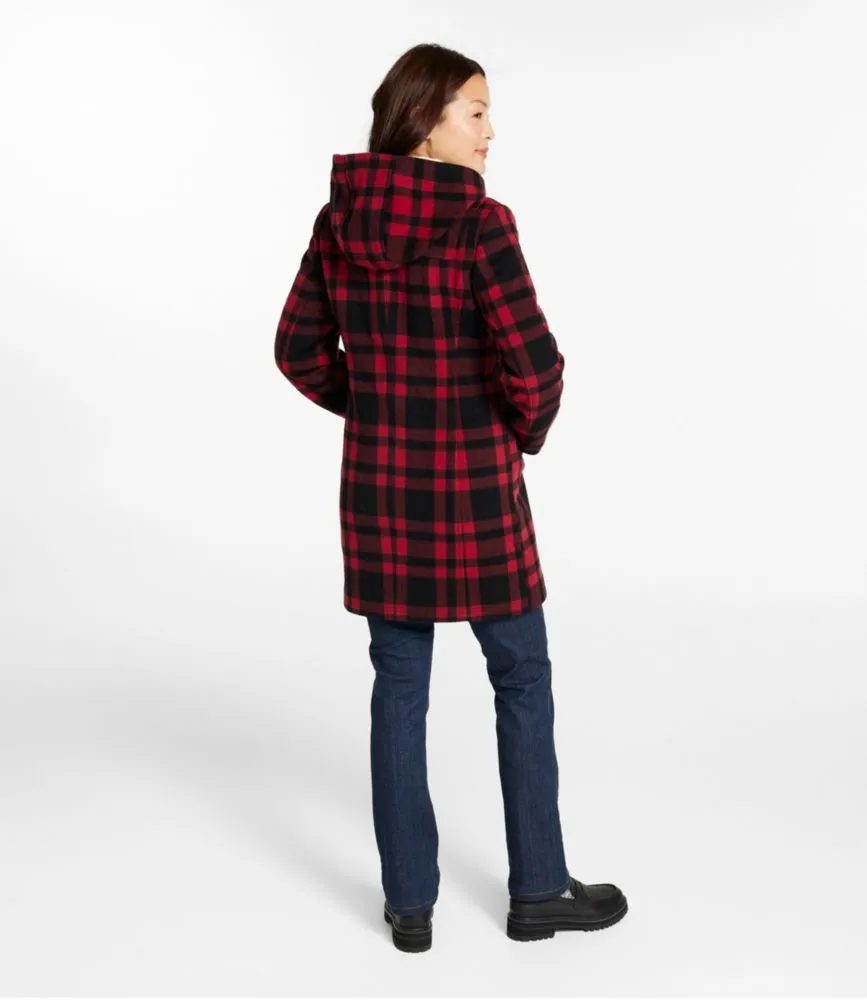 Women's Classic Lambswool Duffel Coat, Pattern