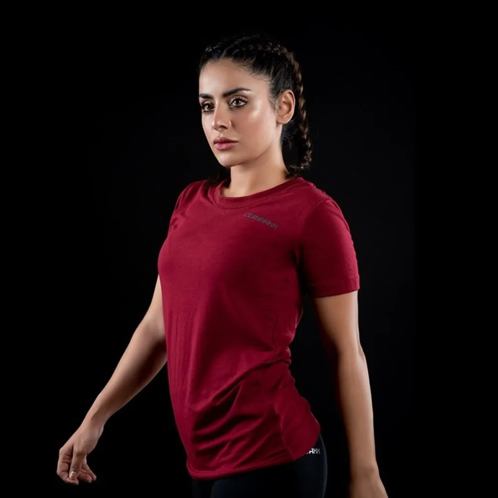 WOMEN’S COTTON TEE MAROON