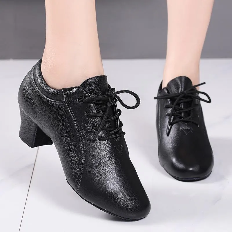 Women's Microfiber Leather 3.5cm/5cm Heels Ballroom Dance Shoes Teaching & Practice Shoes